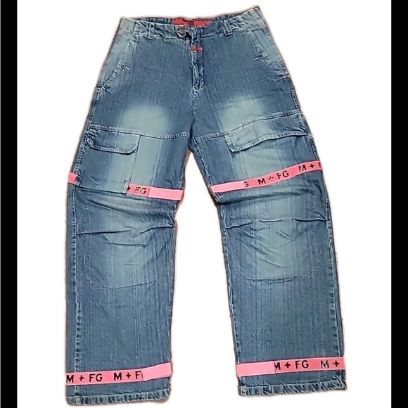 Men’s Vintage Y2K Marithe Francois Girbaud Shuttle Tape Jeans 38 Baggy Wide leg - Picture 1 of 8
